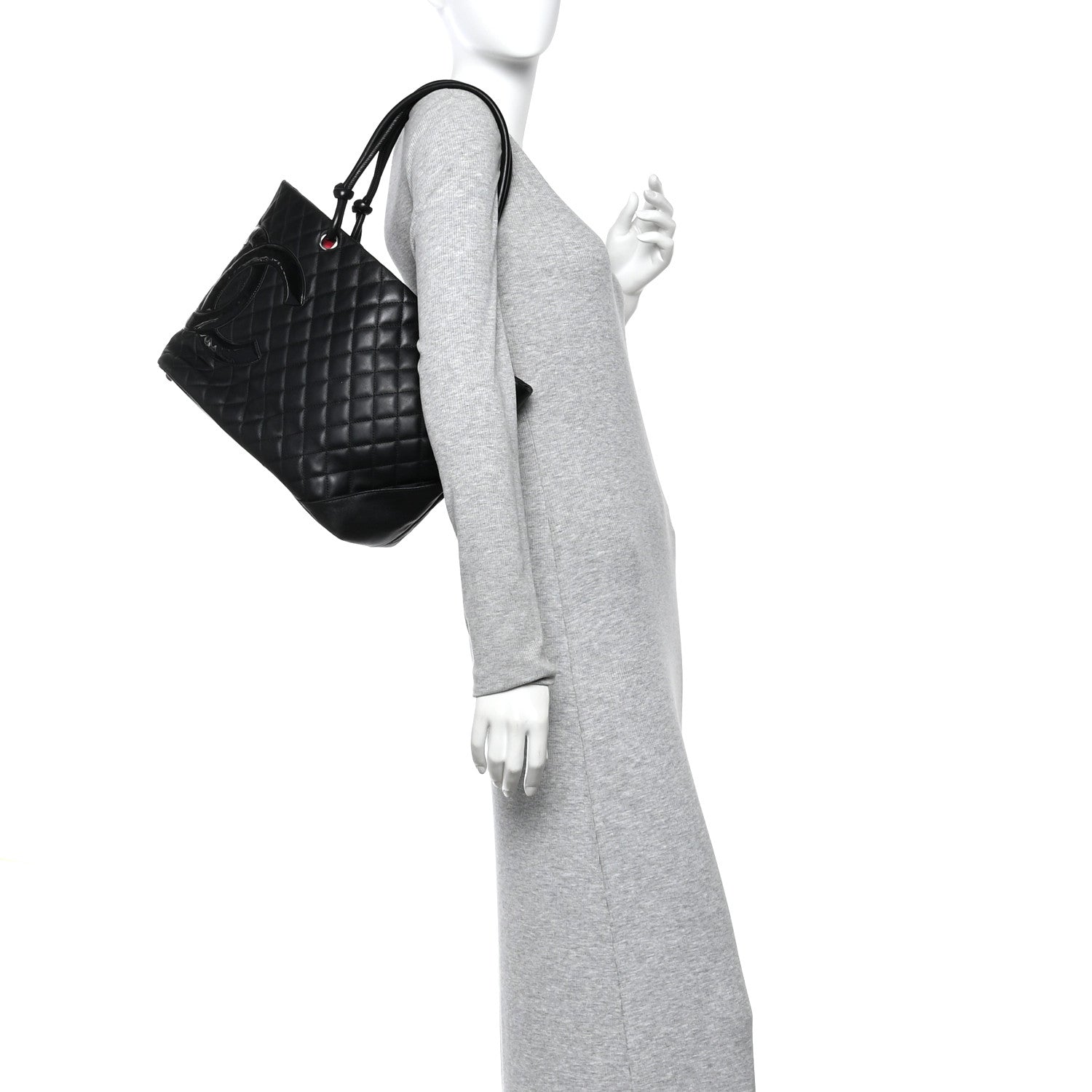 Chanel Calfskin Quilted Large Cambon Tote Black 2 of 10
