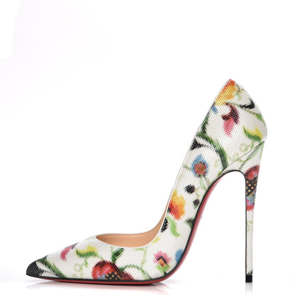 Christian Louboutin Patent Mosaique So Kate 120 Pumps 37.5 Multicolor 1 of 7
