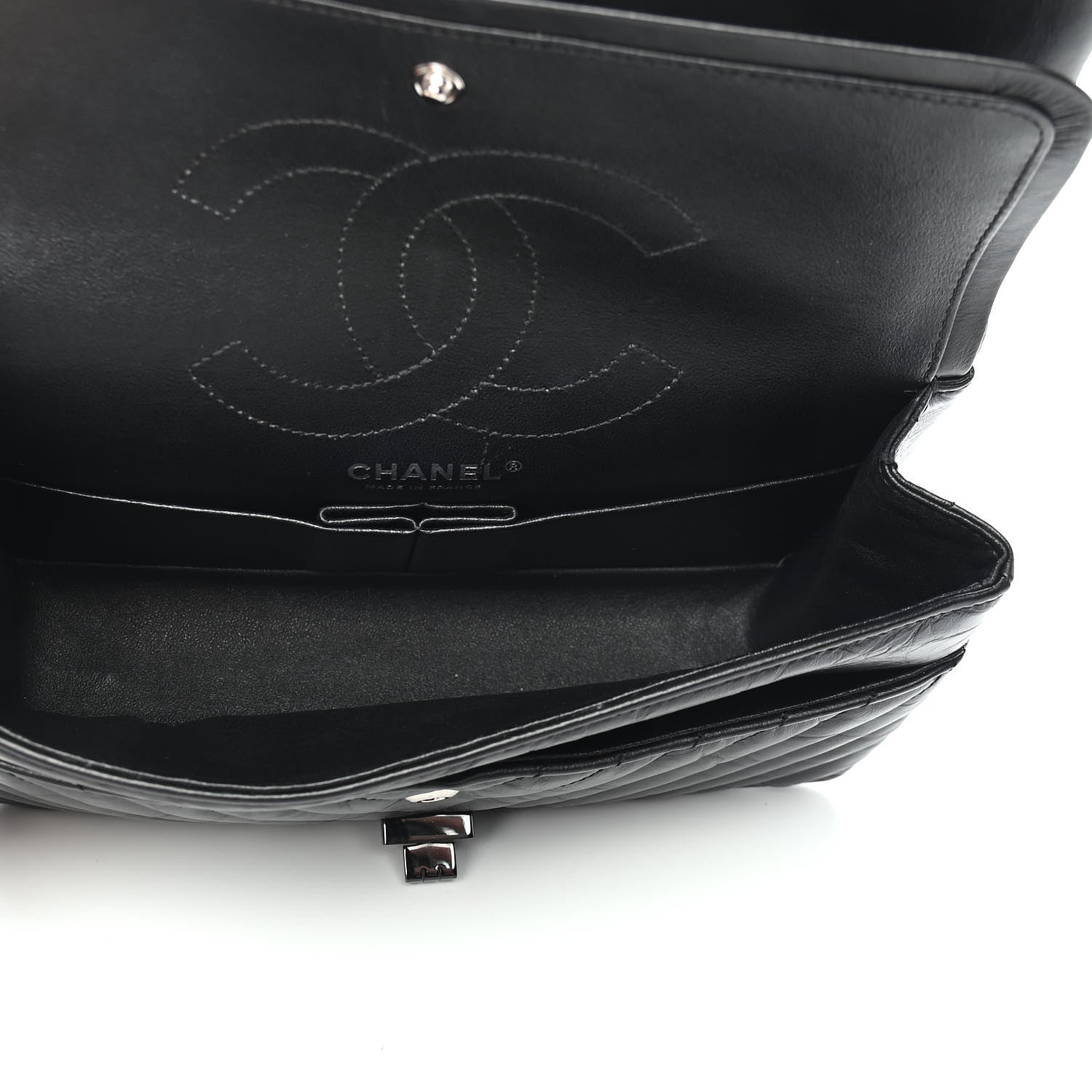 Chanel Aged Calfskin Quilted 2.55 Reissue 225 Flap So Black 5 of 9