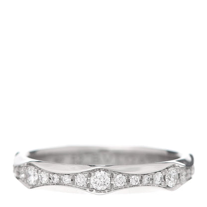 Bulgari Platinum Diamond Infinito Band Ring 52 6 3 of 5