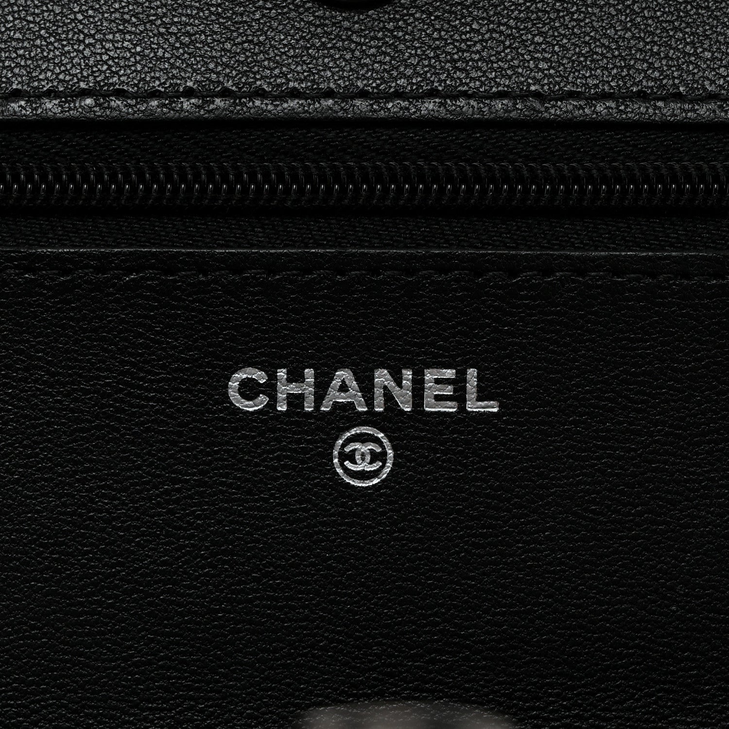 Chanel Lambskin Quilted Wallet On Chain WOC So Black 5 of 11