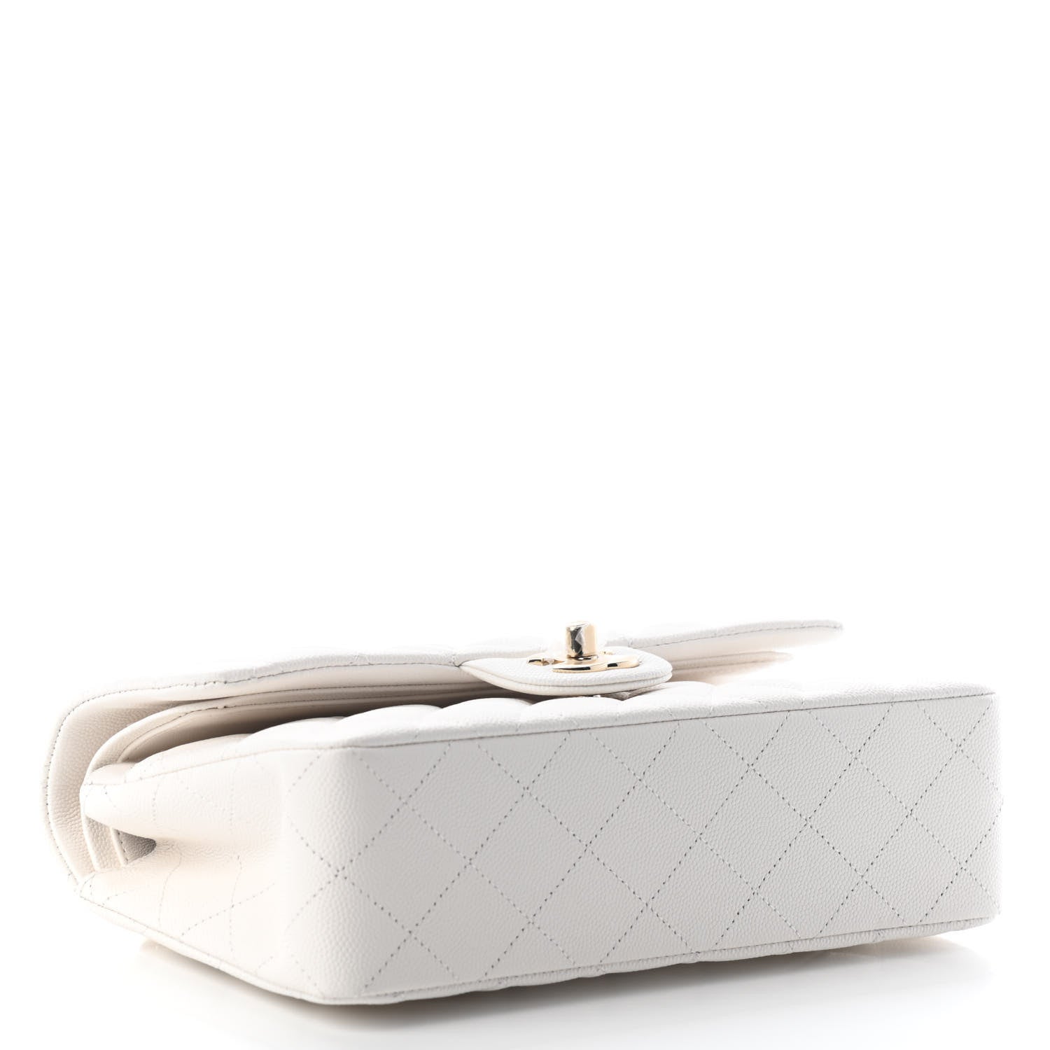 Chanel Caviar Quilted Small Double Flap White 4 of 9