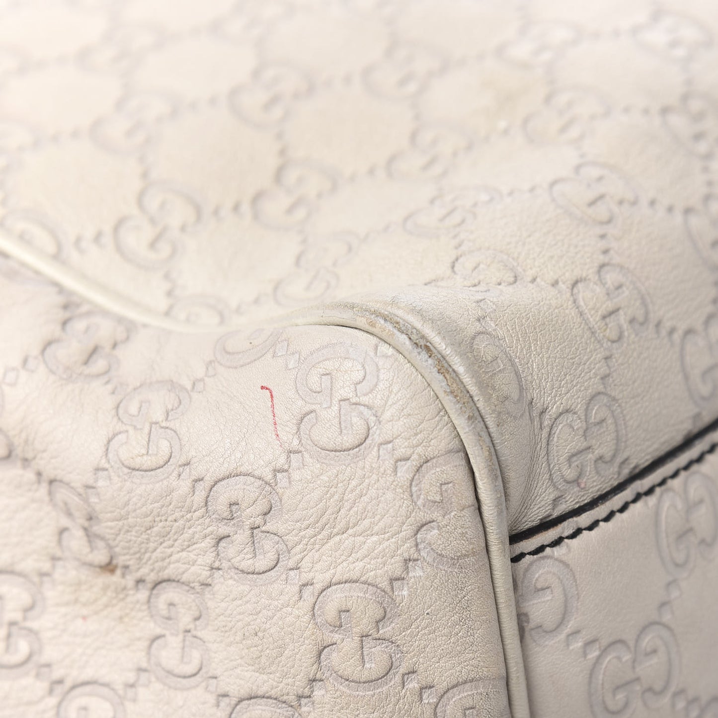Guccissima Signature Medium Emily Shoulder Bag Mystic White