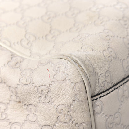 Gucci Guccissima Signature Medium Emily Shoulder Bag Mystic White 9 of 11