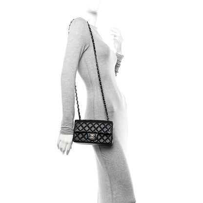 Chanel Lambskin Quilted Mini Rectangular Flap Black 2 of 11