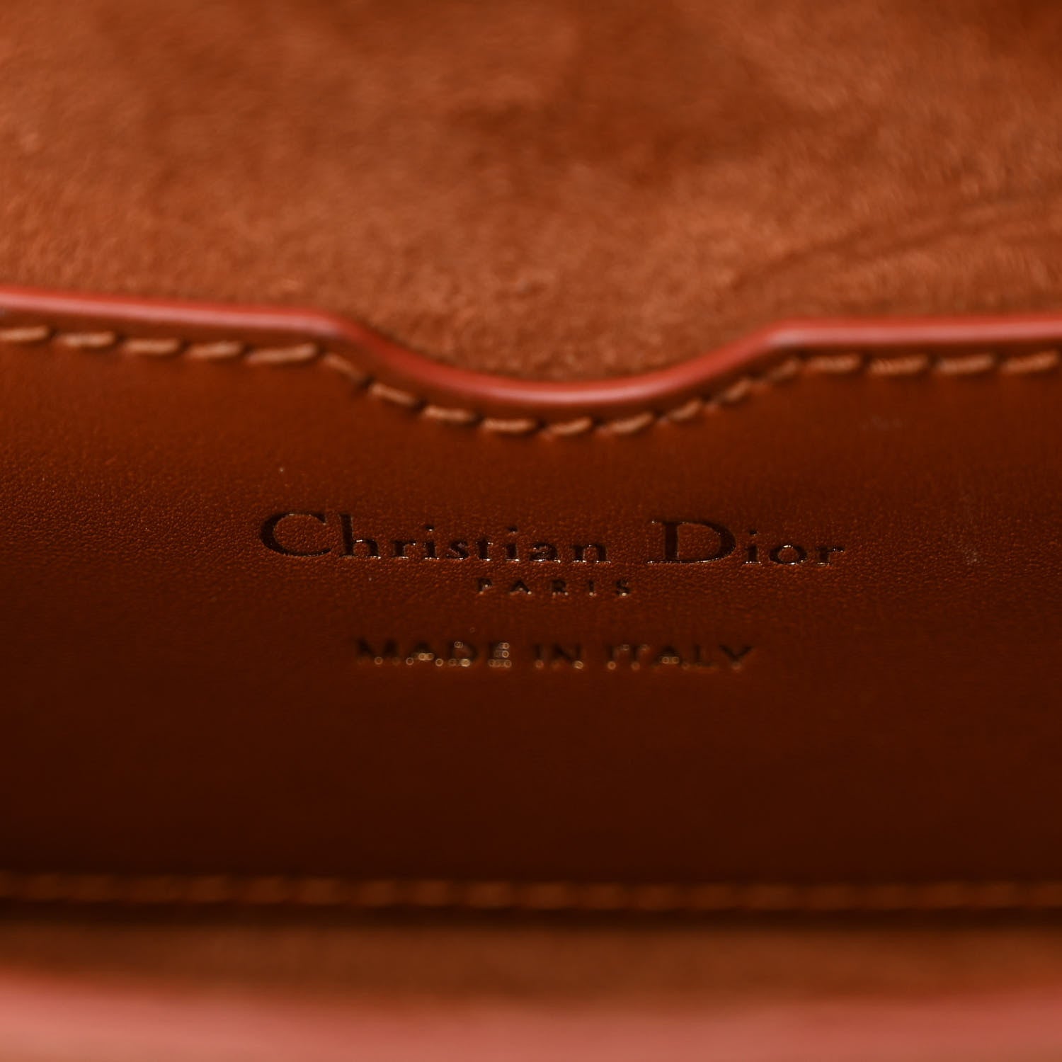 Christian Dior Box Calfskin Medium Bobby Flap Dark Tan 6 of 11