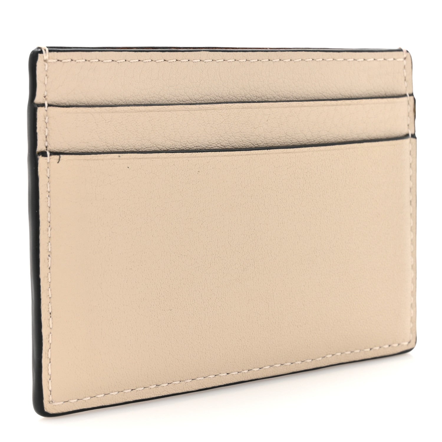 Loewe Calfskin Anagram Card Holder Light Oat Tan 3 of 7