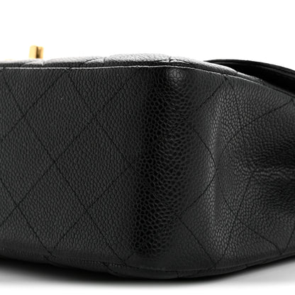 Chanel Caviar Quilted Jumbo Double Flap Black 10 of 15