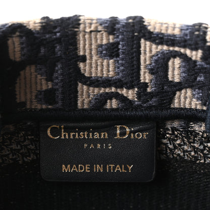 Christian Dior Oblique Mini Book Tote With Strap Blue Multicolor 5 of 10