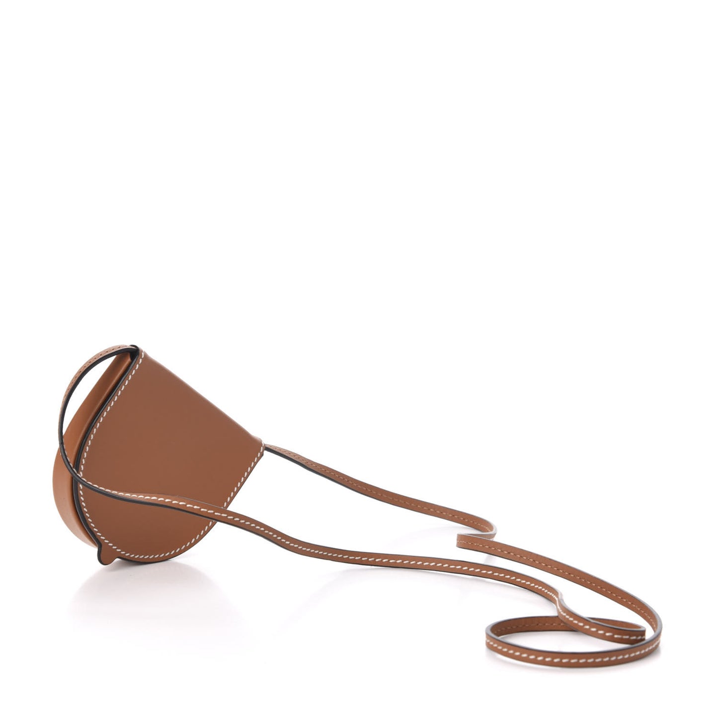 Soft Calfskin Mini Heel Pouch Tan