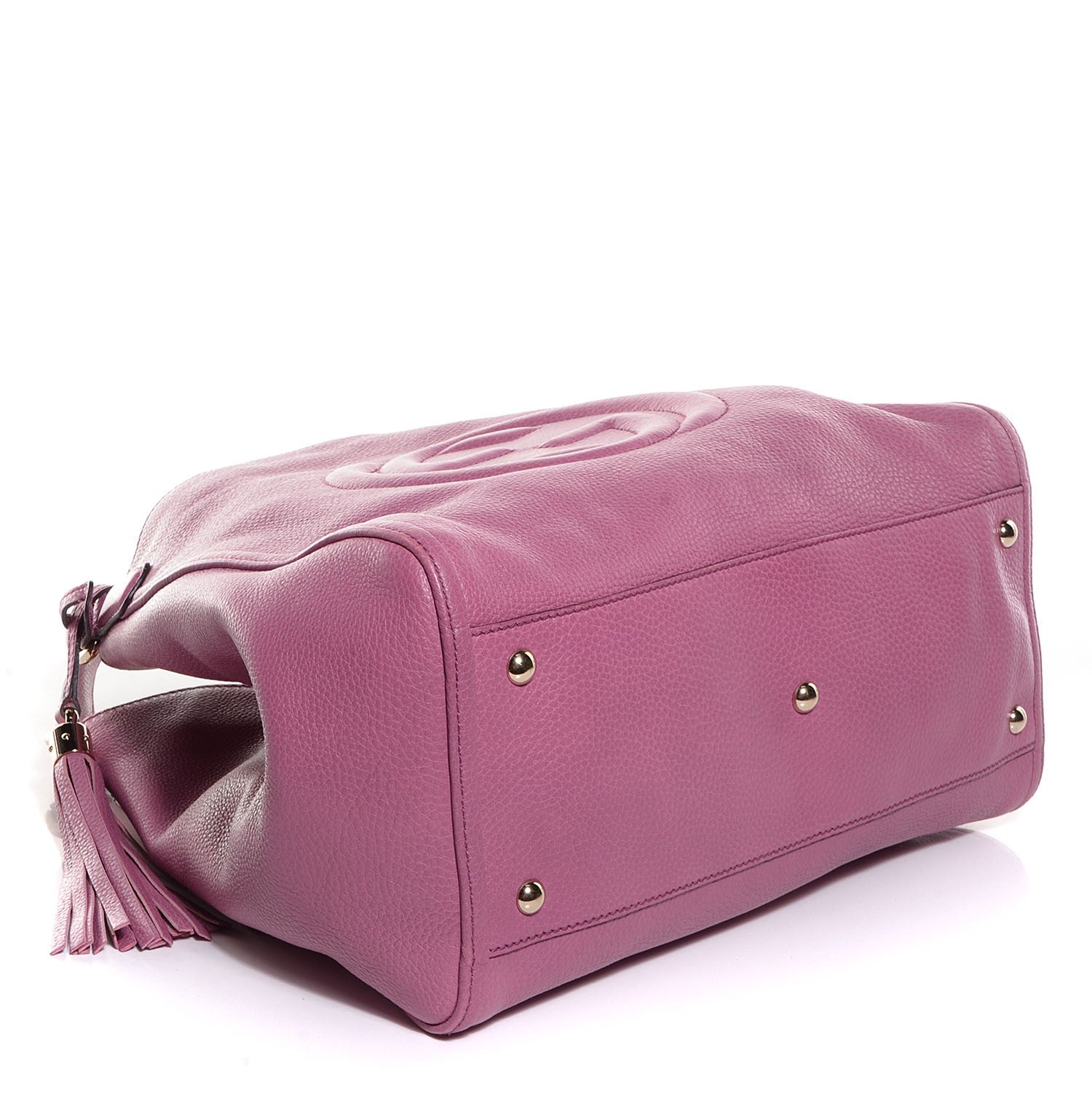 Gucci Pebbled Calfskin Medium Soho Shoulder Bag Fresia Rose 4 of 7
