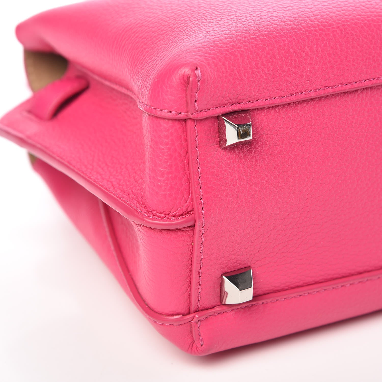 MCM Grained Calfskin Mini Milla Tote Beetroot Pink 11 of 14
