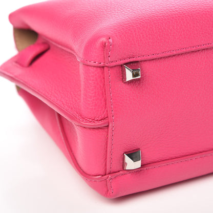 MCM Grained Calfskin Mini Milla Tote Beetroot Pink 11 of 14
