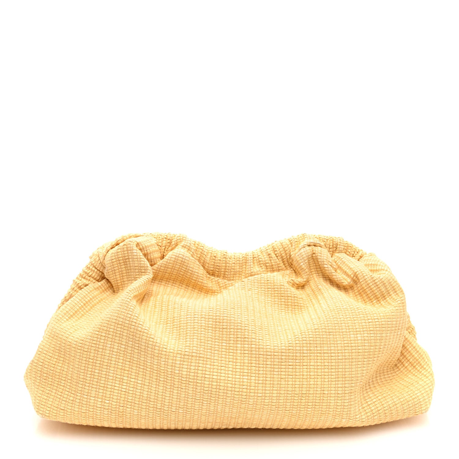 Mansur Gavriel Woven Raffia Cloud Clutch Natural 1 of 8