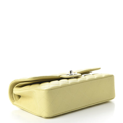 Chanel Caviar Quilted Medium Double Flap Light Yellow 4 of 11