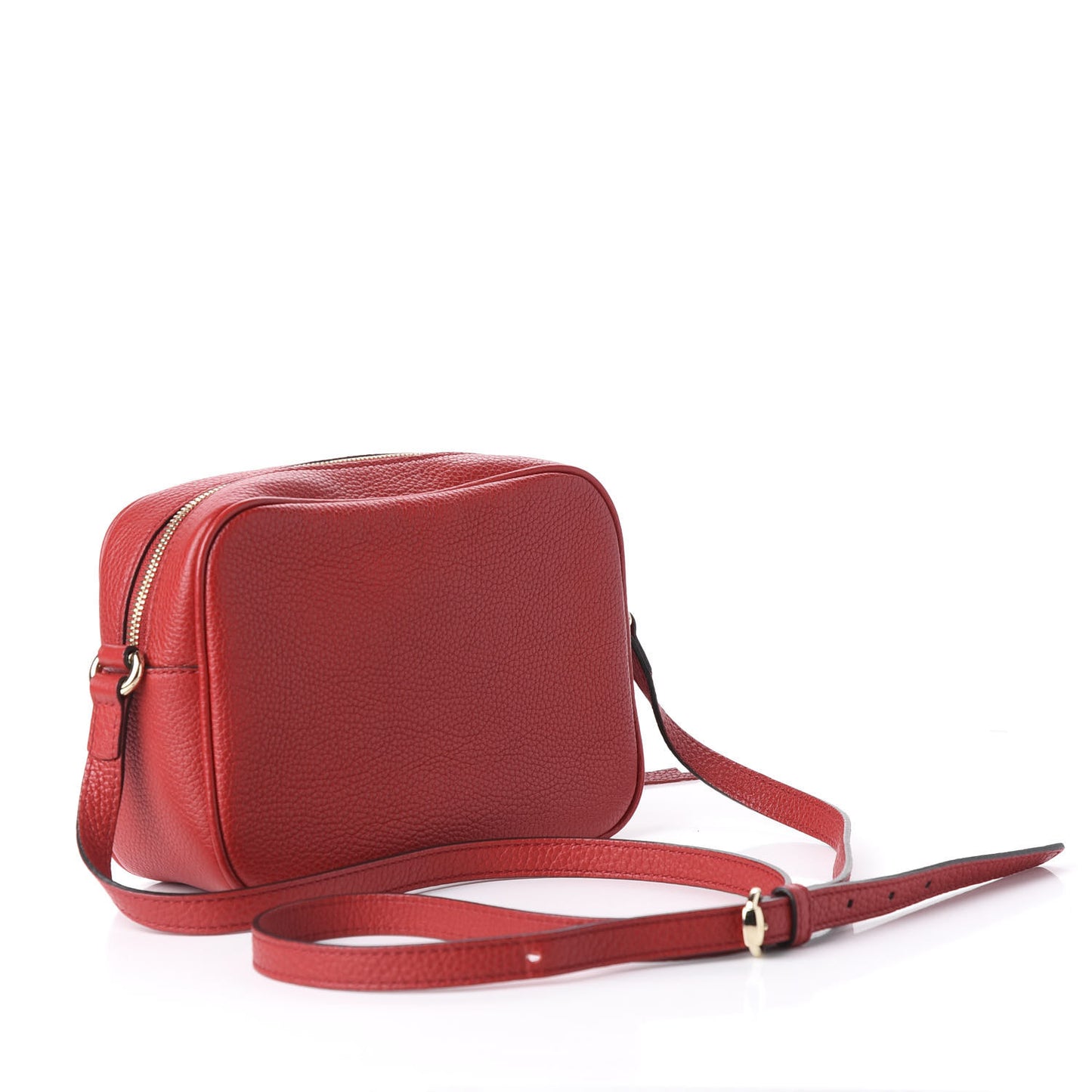 Pebbled Calfskin Small Soho Disco Bag Tabasco Red