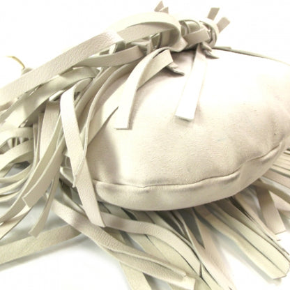 Saint Laurent Suede Boheme Fringe Hobo Ivory 5 of 10
