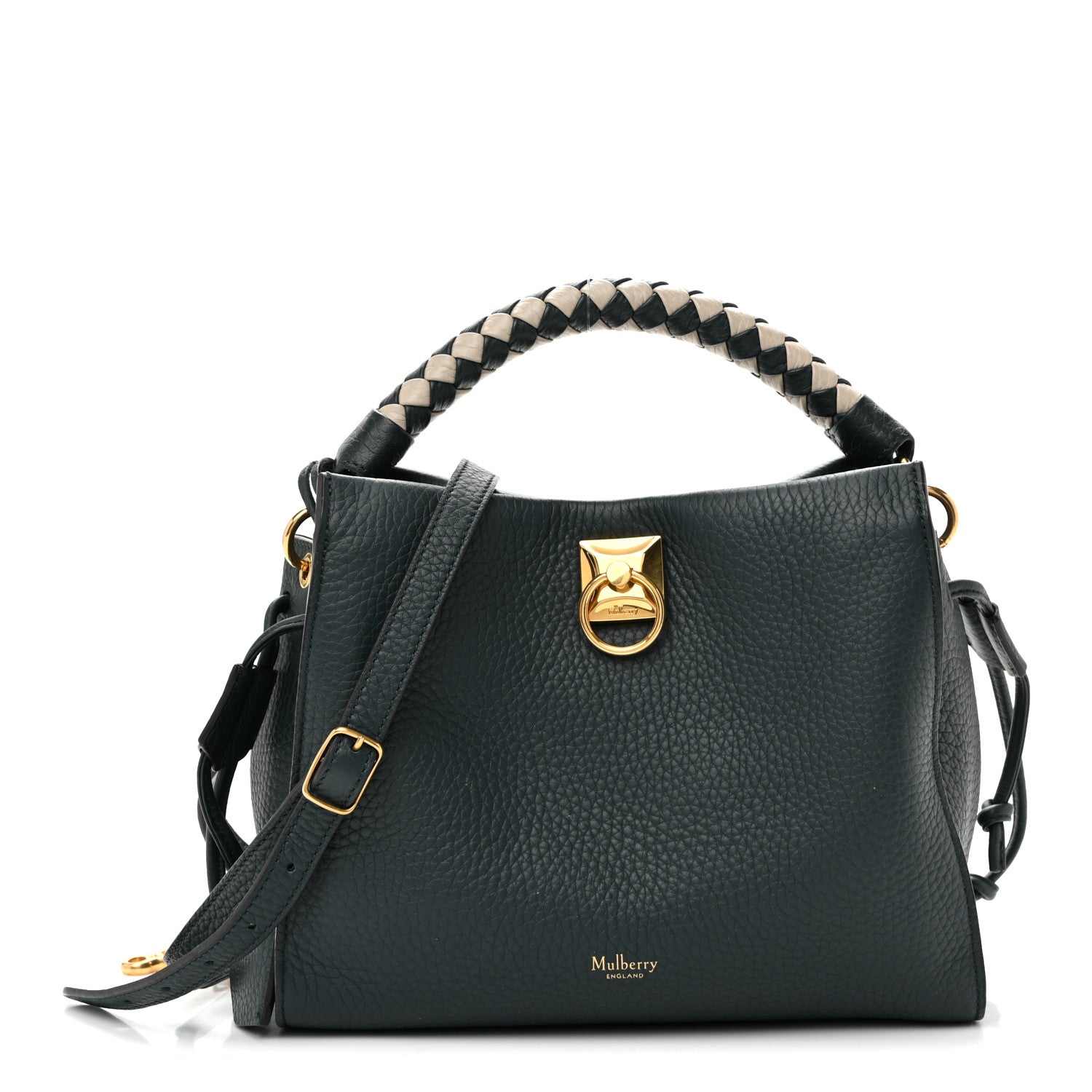 Mulberry Heavy Grain Small Iris Tote Green Chalk 1 of 10