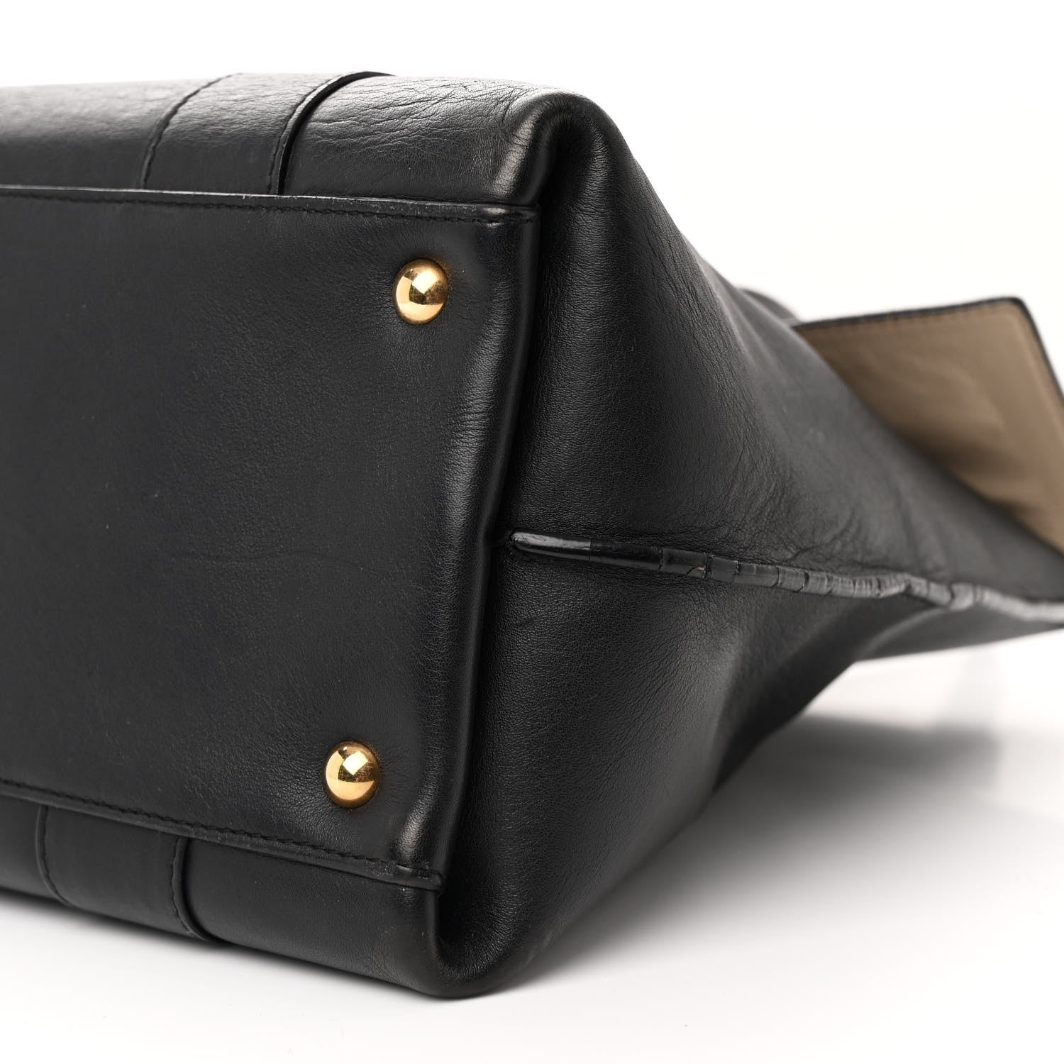 Salvatore Ferragamo Calfskin Medium Sookie Satchel Black 9 of 11