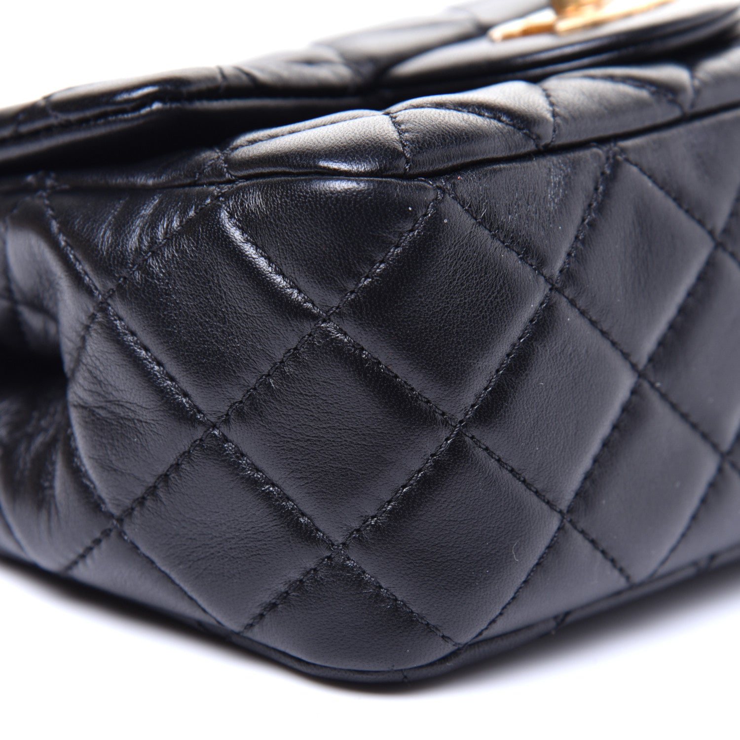 Chanel Lambskin Quilted Mini Pearl Crush Flap Black 7 of 9
