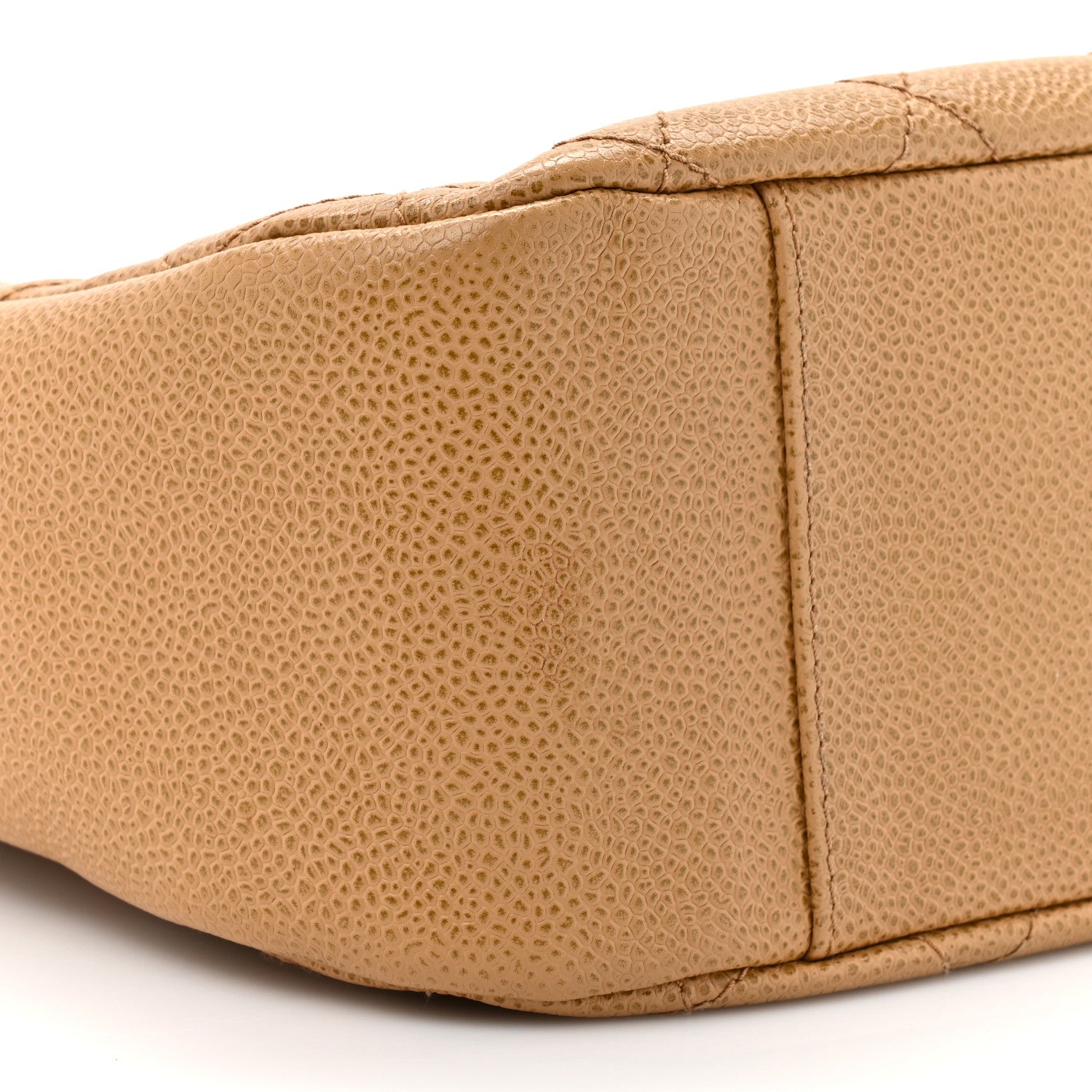 Chanel Caviar Quilted Timeless CC Shoulder Bag Beige 10 of 13