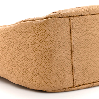 Chanel Caviar Quilted Timeless CC Shoulder Bag Beige 10 of 13