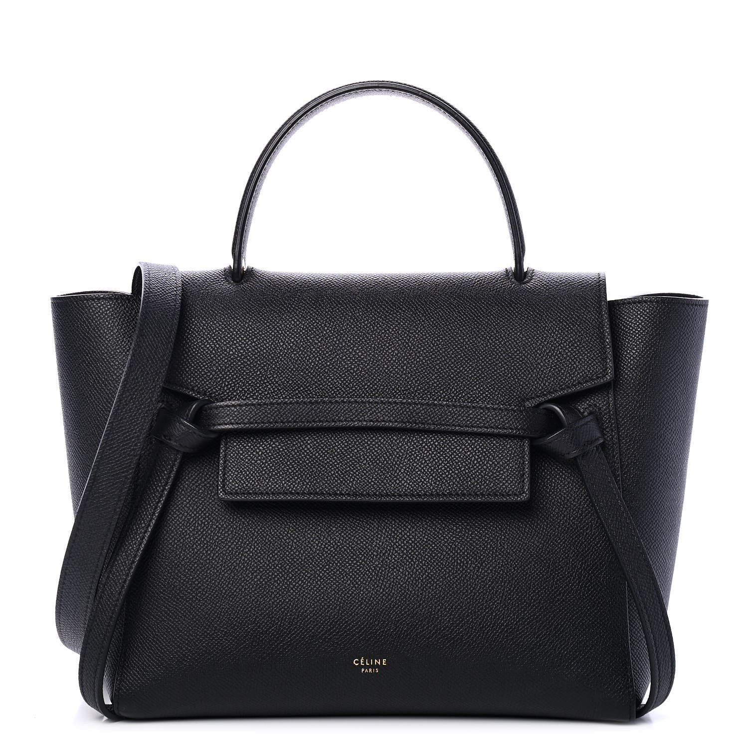 Celine Grained Calfskin Micro Belt Bag Black 1 of 4