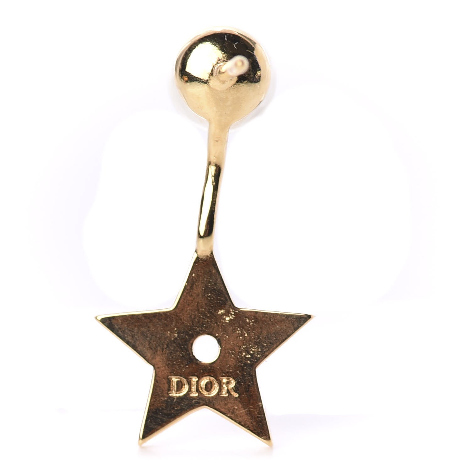 Christian Dior Pearl My ABCDior Tribales Etoile Earring Gold 4 of 5