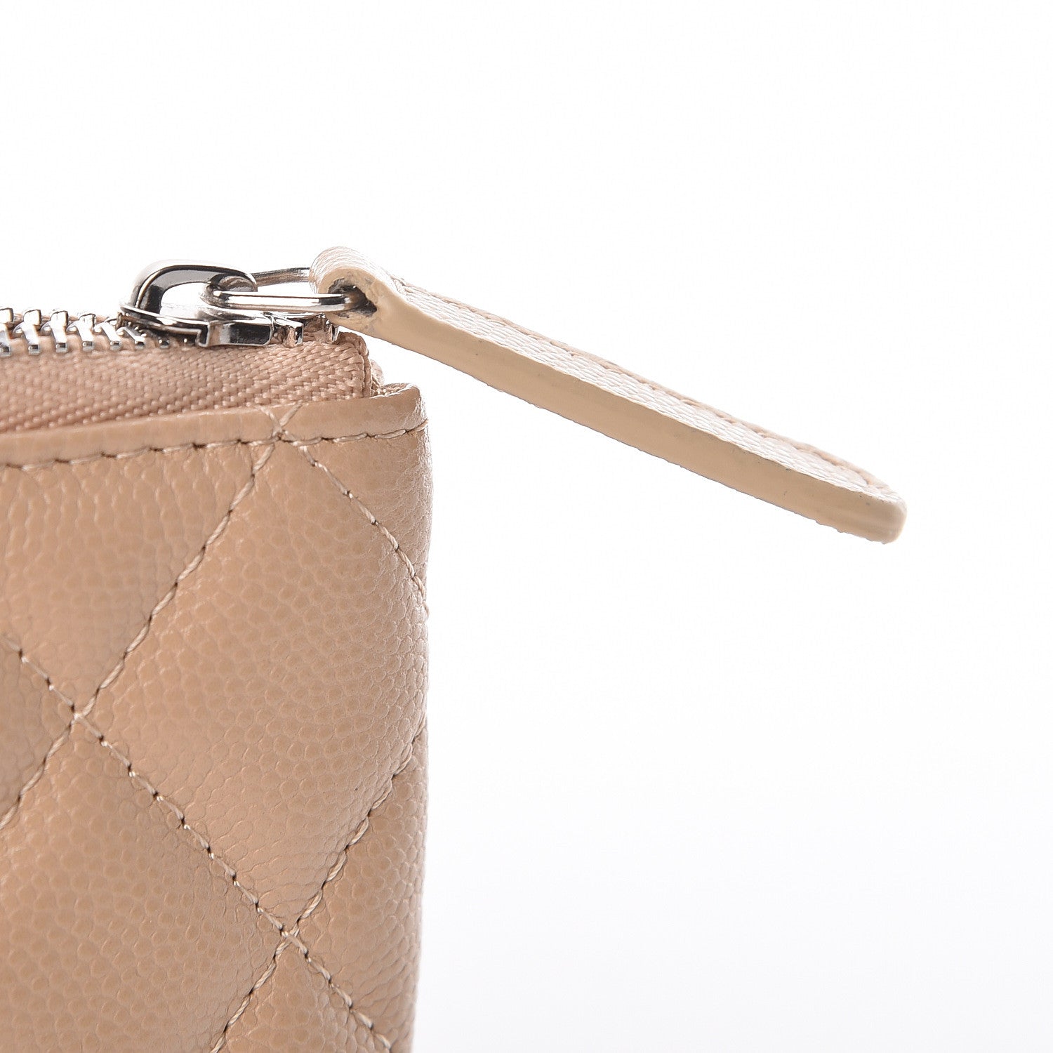 Chanel Caviar Quilted Small Cosmetic Case Beige 8 of 10