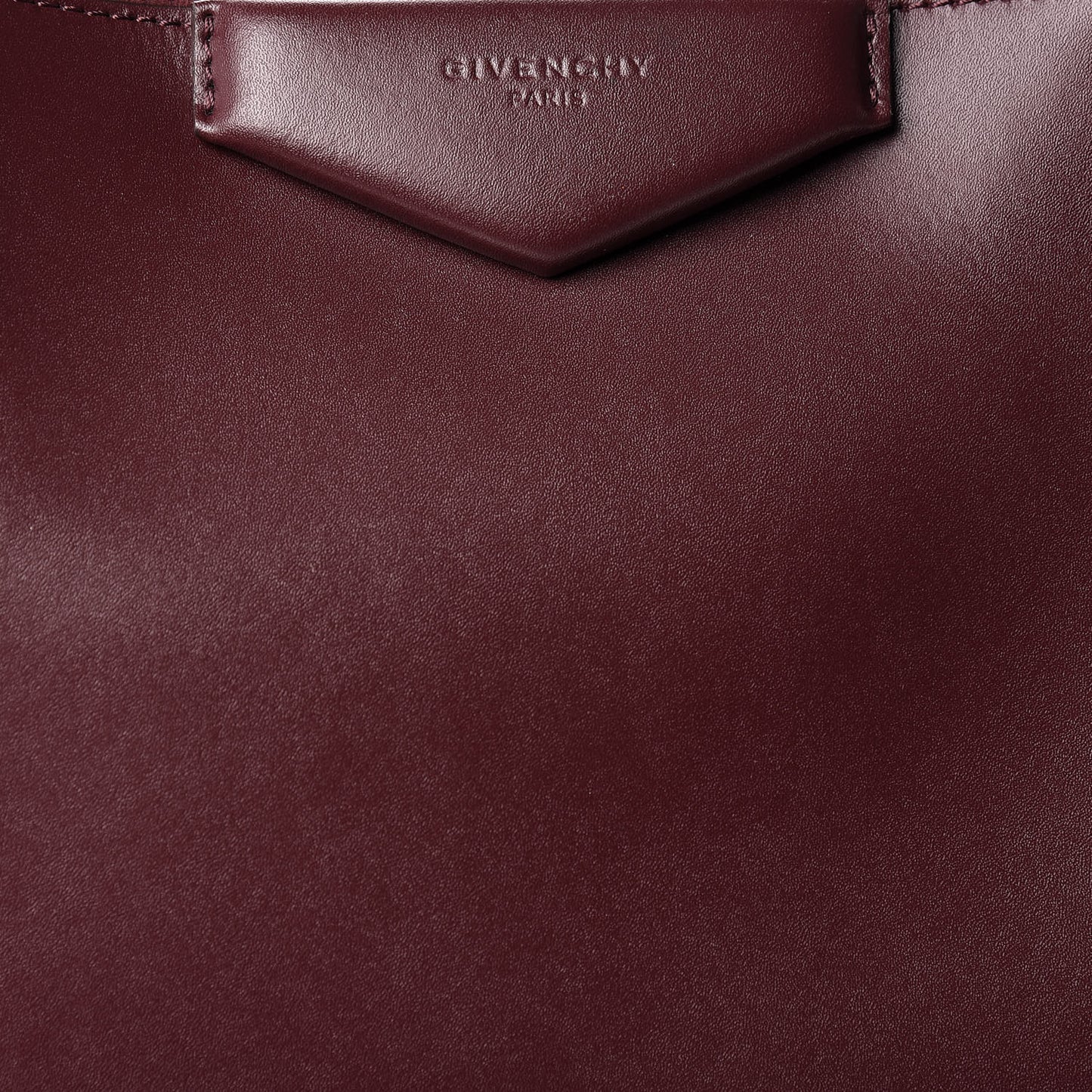 Calfskin Large Whipstitch Antigona Tote Oxblood