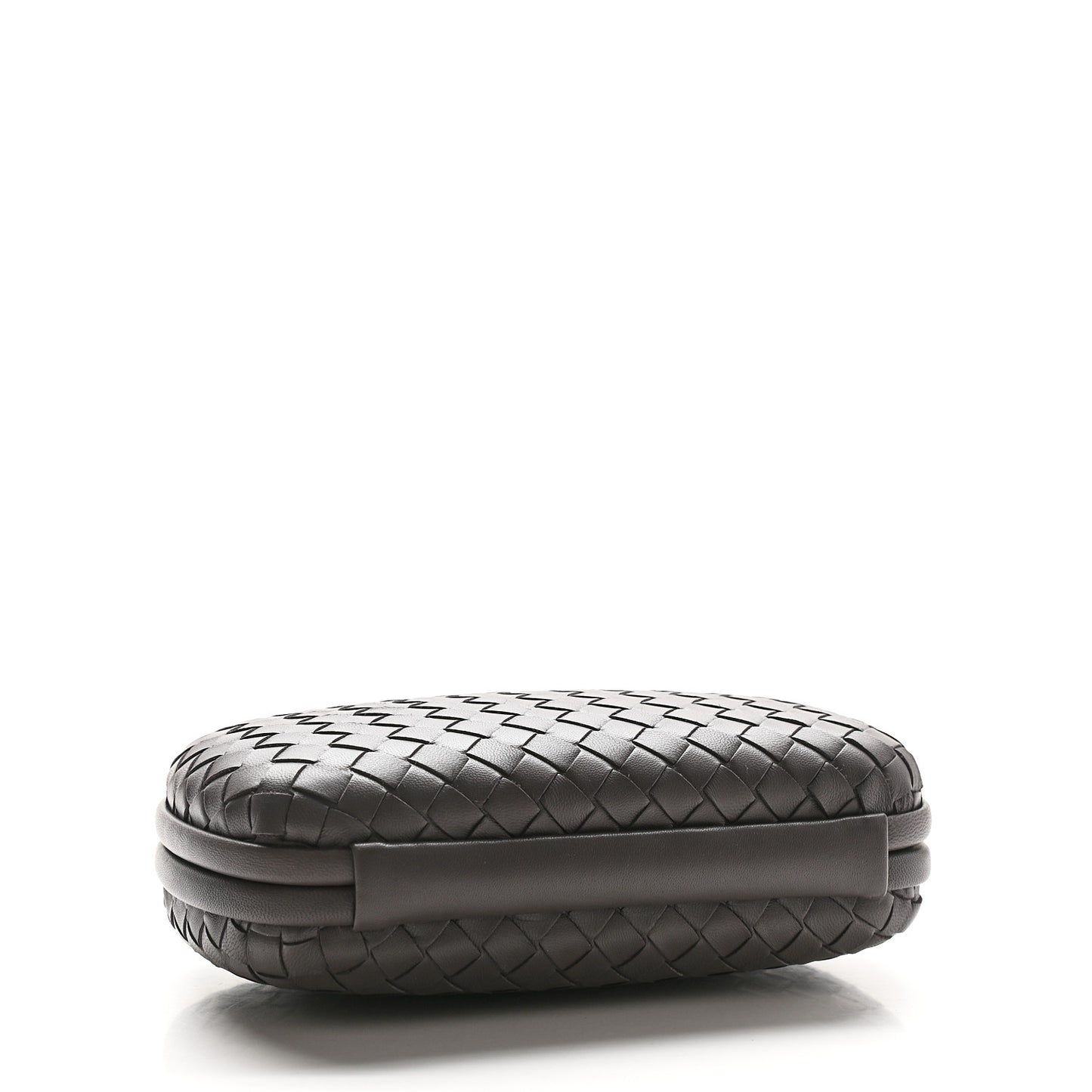 Nappa Intrecciato Chain Knot Clutch Steel