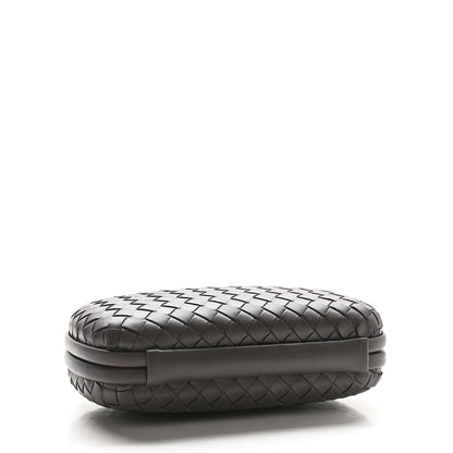 Bottega Veneta Nappa Intrecciato Chain Knot Clutch Steel 3 of 7