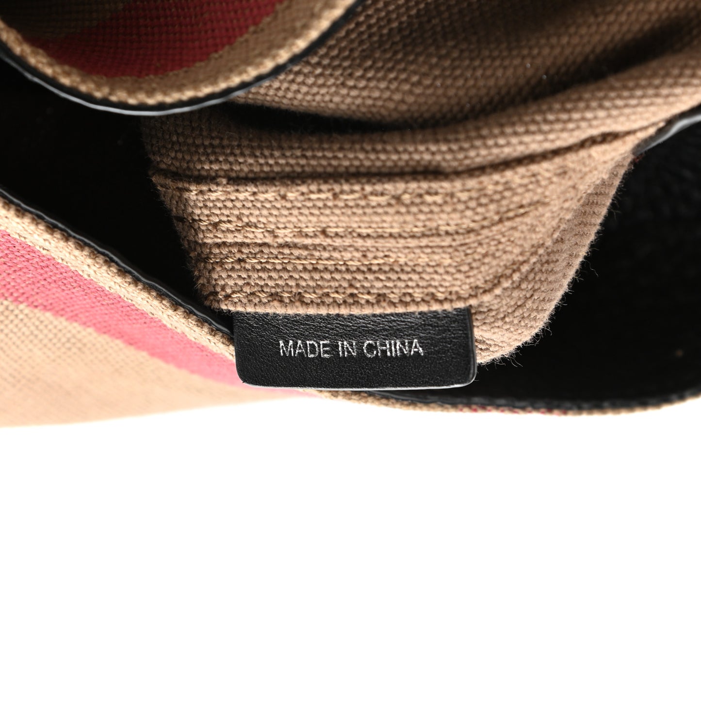 Canvas Mega Check Mini Ashby Tassel Crossbody Black