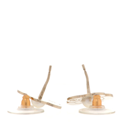 Chanel Pearl CC Camellia Earrings Gold 3 of 4