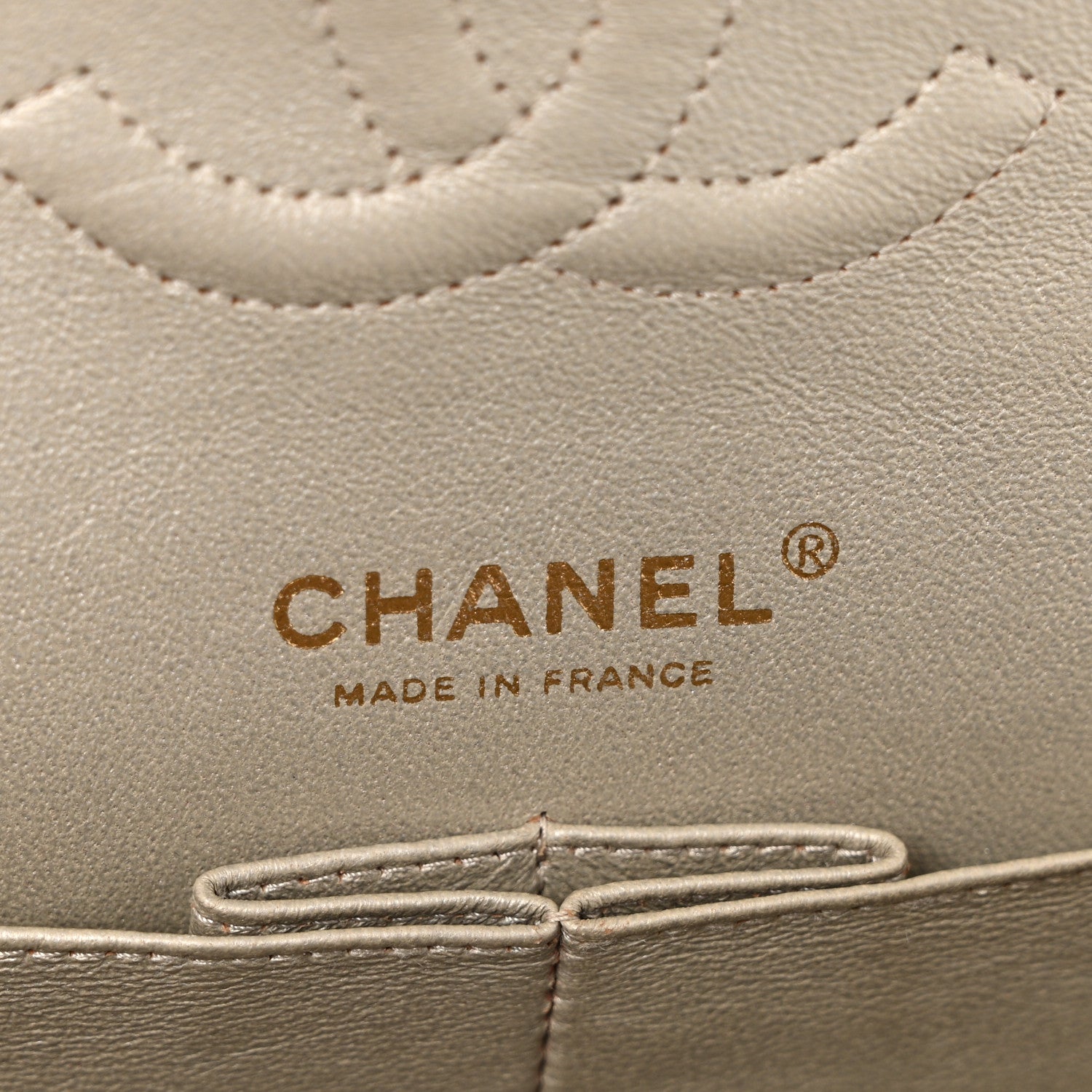 Chanel Iridescent Calfskin Quilted Medium Double Flap Light Gold 6 of 12