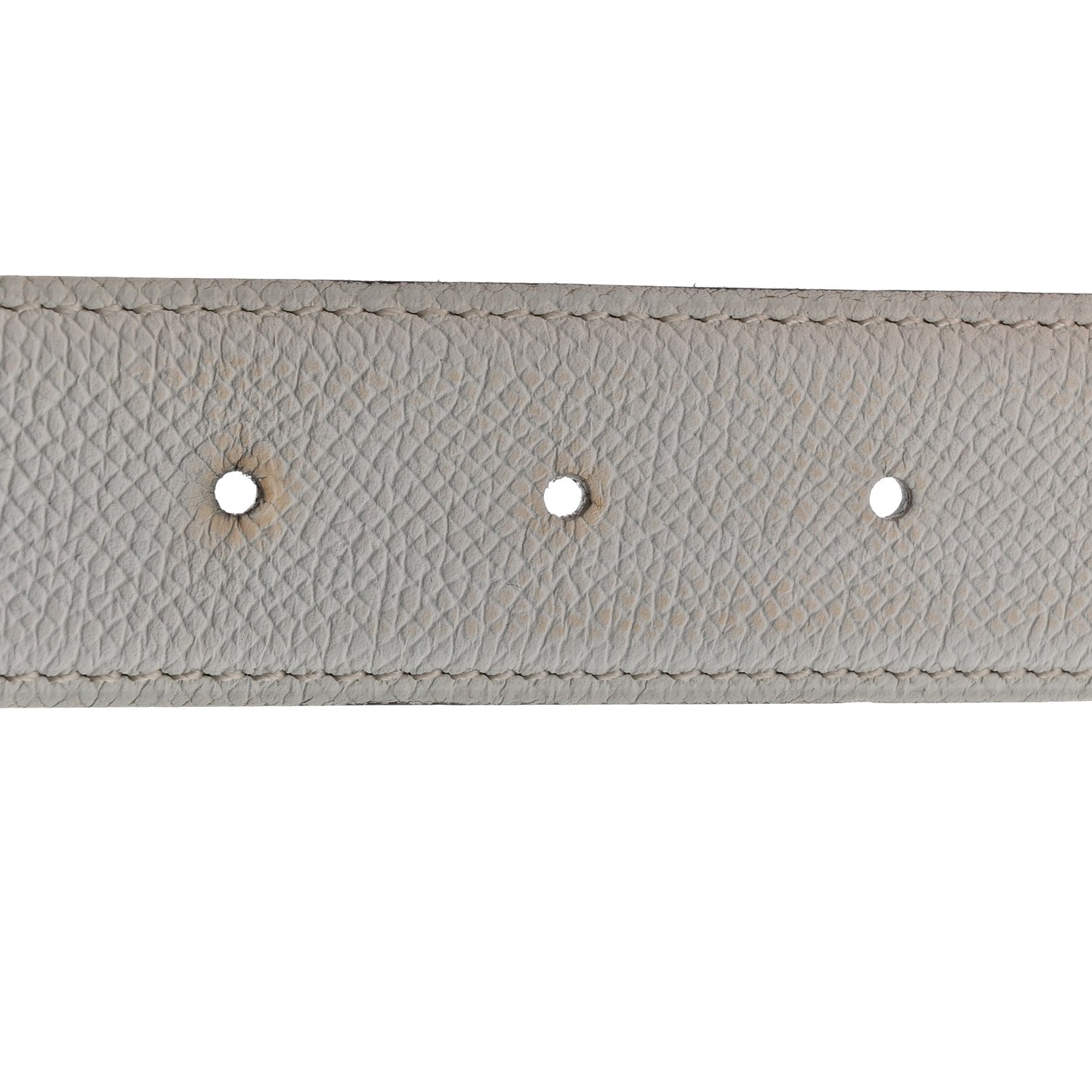 Hermes Epsom Chamonix 32mm Belt Strap 100 40 White Gold 6 of 8