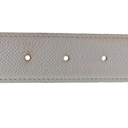 Hermes Epsom Chamonix 32mm Belt Strap 100 40 White Gold 6 of 8