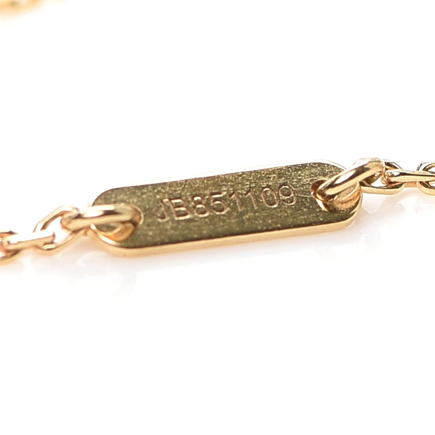 18K Yellow Gold Mother of Pearl Sweet Alhambra Bracelet