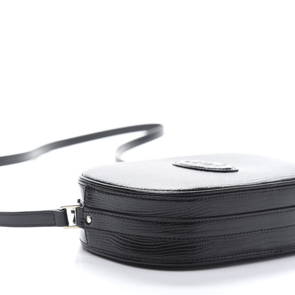 Saint Laurent Calfskin Lizard Embossed Le 61 Camera Bag Black 6 of 9