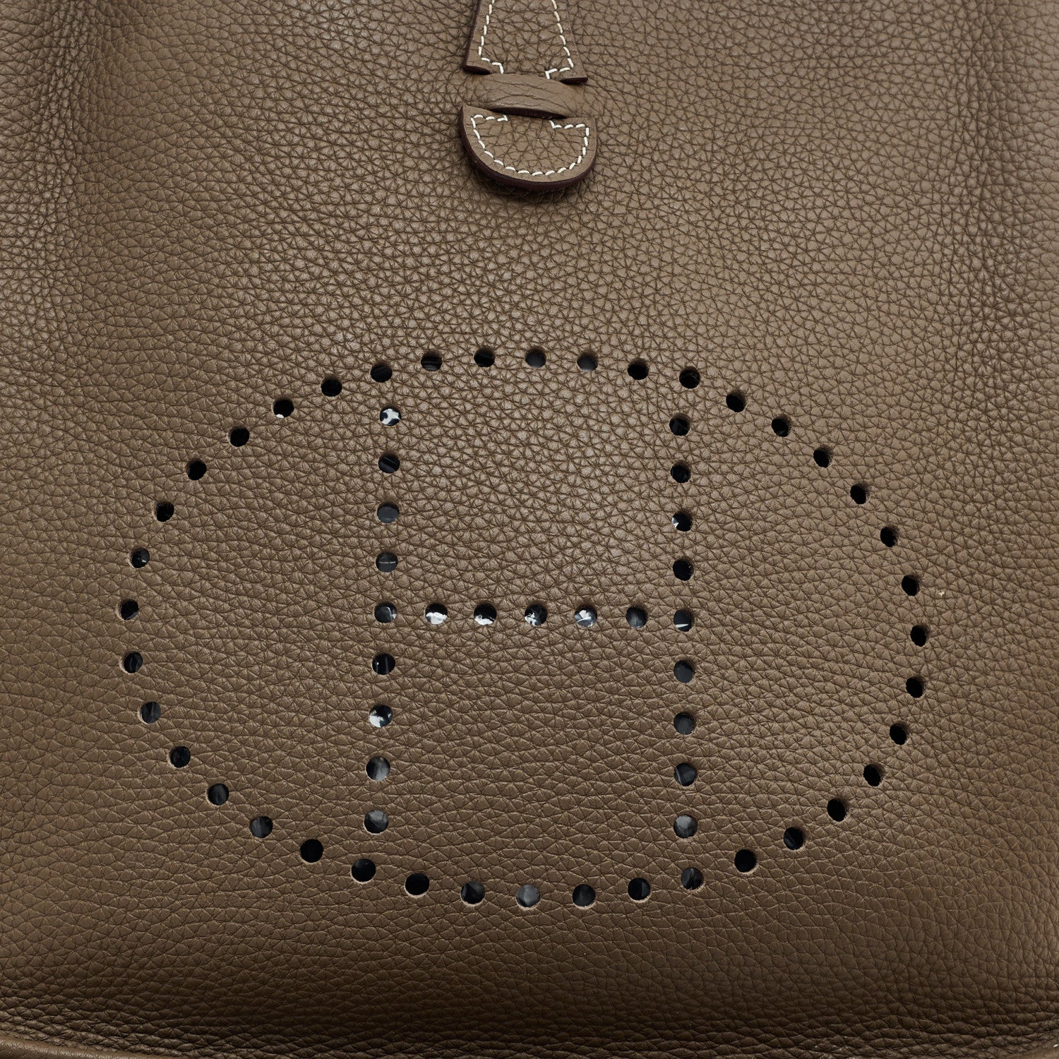 Hermes Taurillon Clemence Evelyne III PM Etoupe 8 of 11