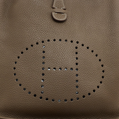Hermes Taurillon Clemence Evelyne III PM Etoupe 8 of 11