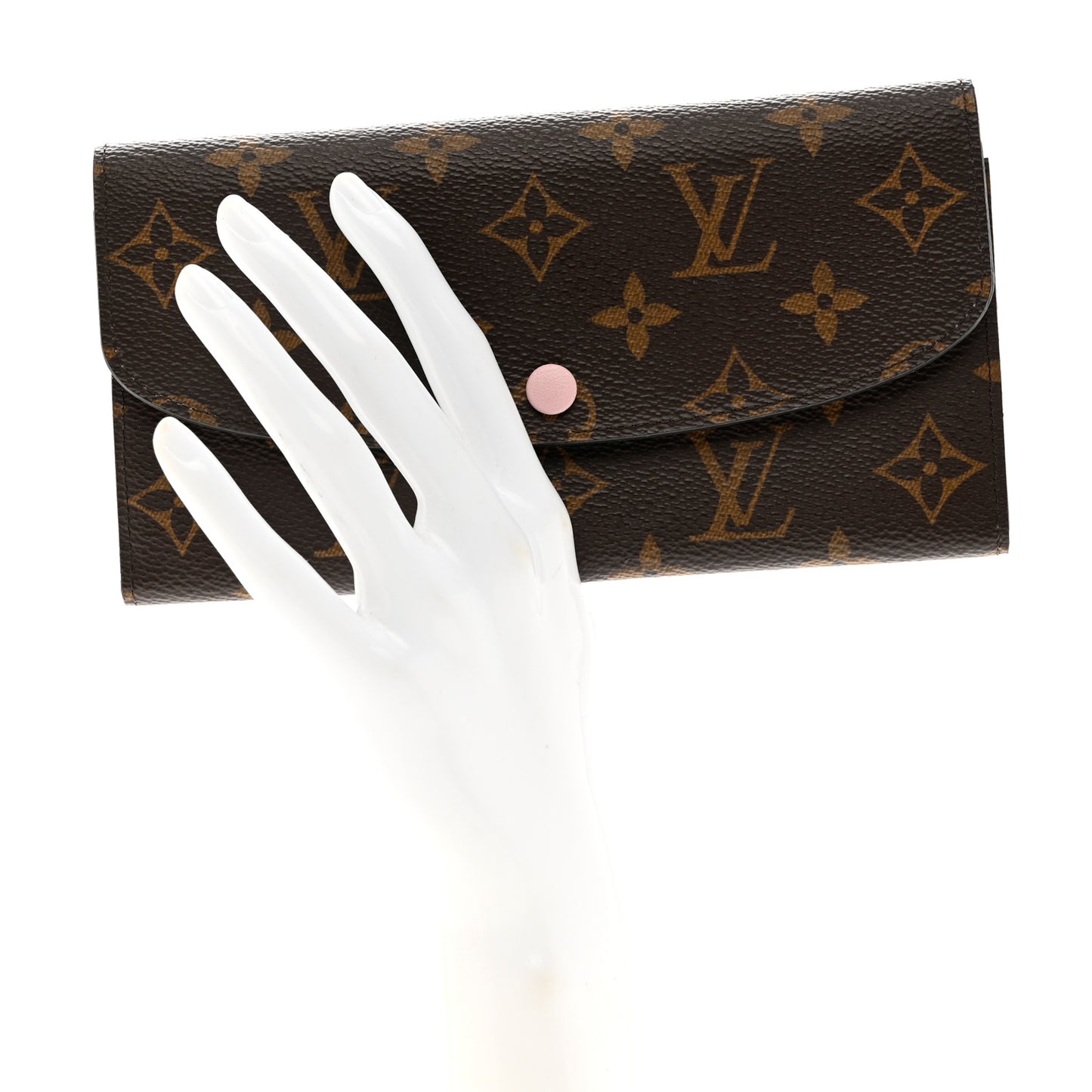 Monogram Emilie Wallet Rose Ballerine