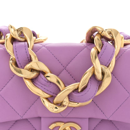 Chanel Lambskin Quilted Mini Funky Town Flap Purple 8 of 11