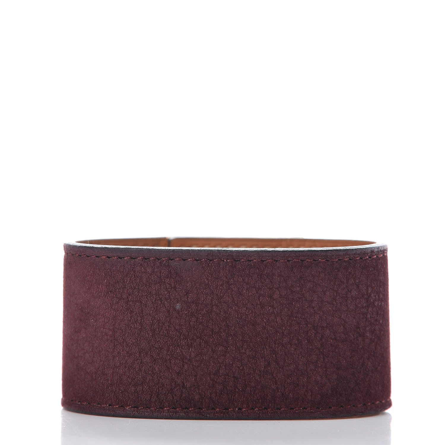 Hermes Taurillon Gaucho Kelly Dog Bracelet Prune 3 of 6