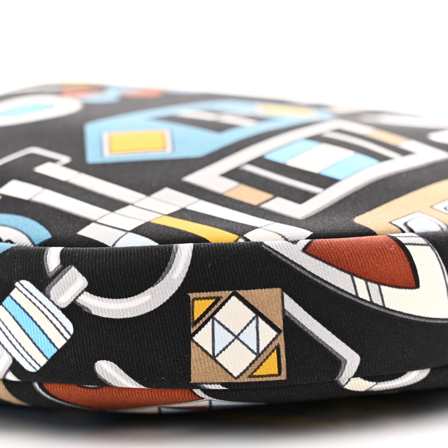 Hermes Silk Sursoie To Go Pouch Bleu Marine Craie Noir 10 of 10