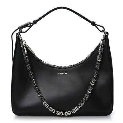 Givenchy Smooth Calfskin Small Moon Cut Out Shoulder Bag Black 1 of 9