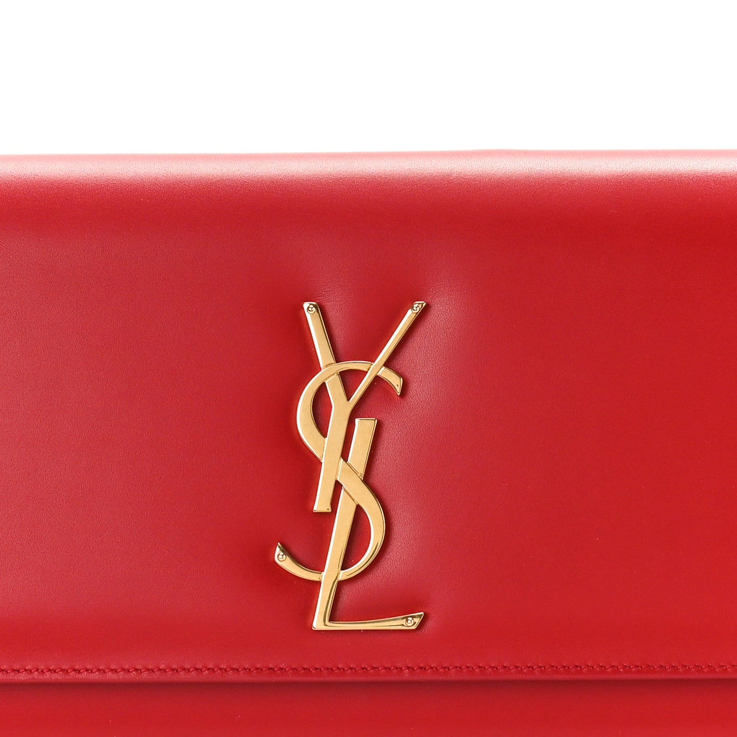 Grain De Poudre Monogram Cassandre Clutch Rouge Orient