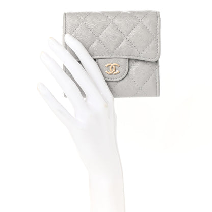 Chanel Caviar Quilted Small Flap Wallet Grey 4 of 8