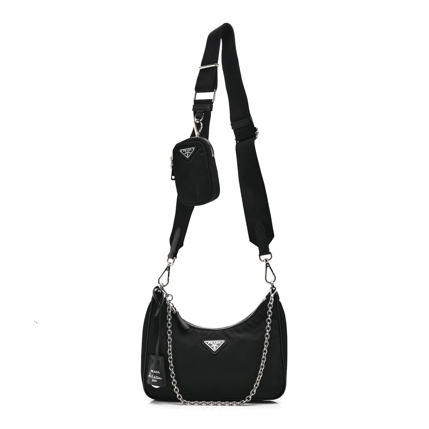 Nylon Re-Edition 2005 Shoulder Bag Black
