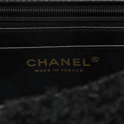 Chanel Shearling Quilted Mini Top Handle Rectangular Flap Black 5 of 9